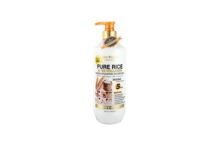 Pure Rice & 15X Collagen Scrub Exfoliating Shower Gel