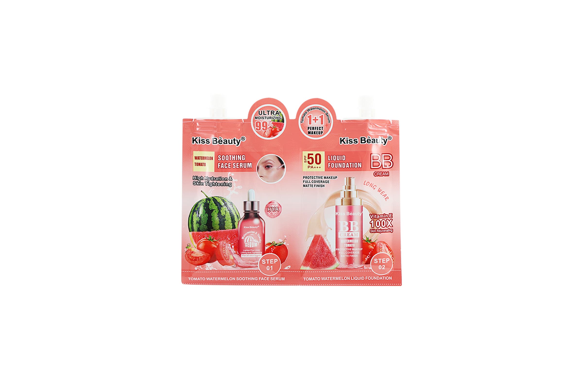 Tomato Watermelon Soothing Serum & Liquid Foundation