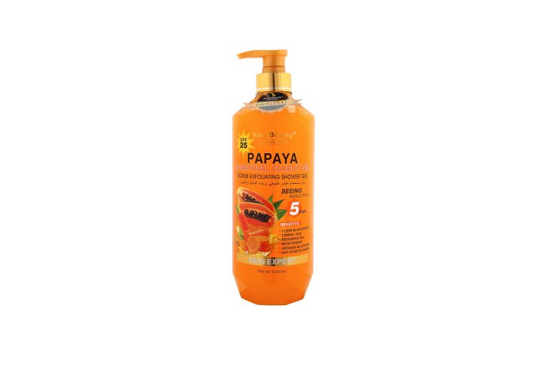 Papaya & Natural Carrot Oil Scrub Exfoliating Shower Gel