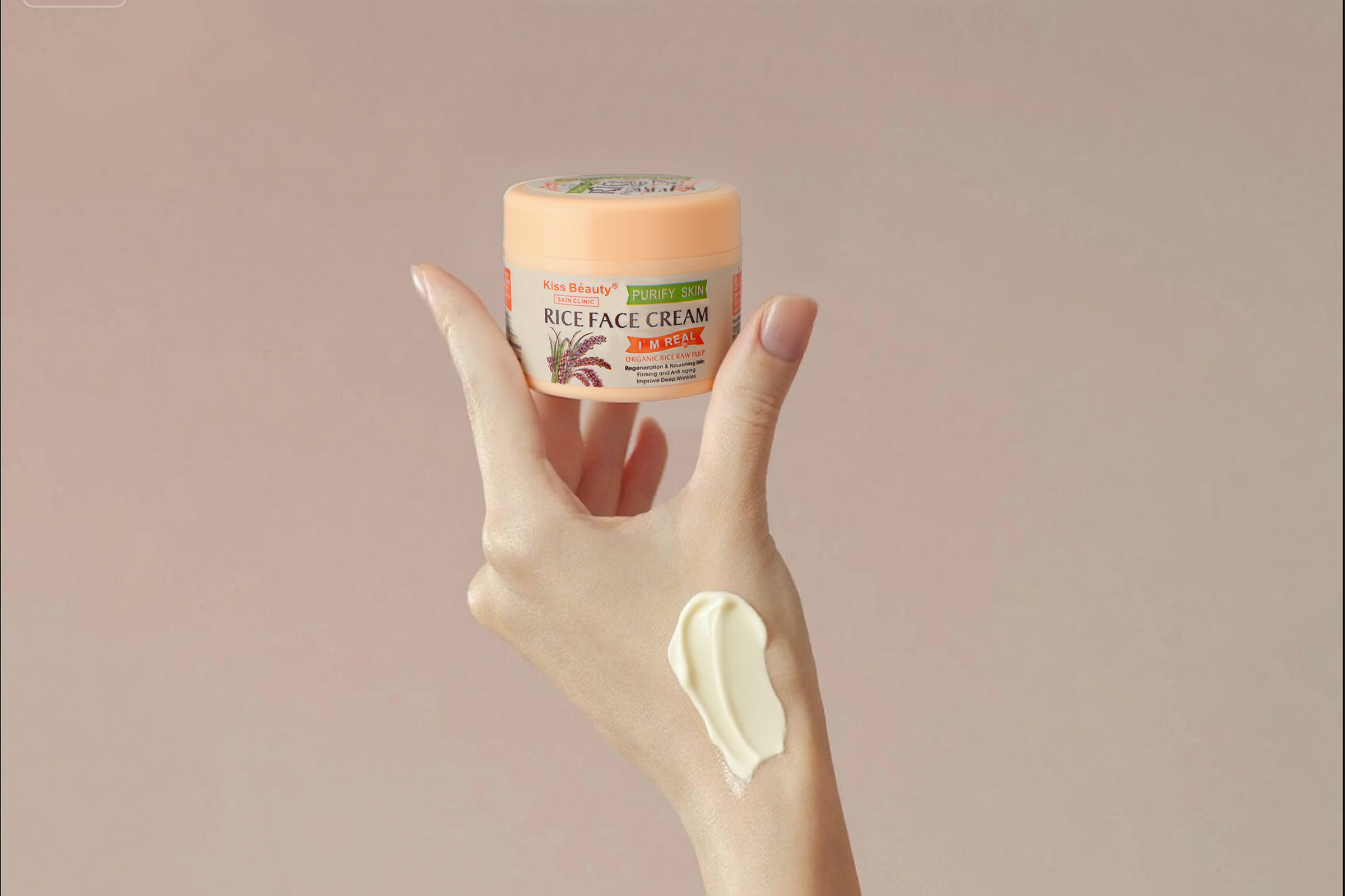 Rice face cream