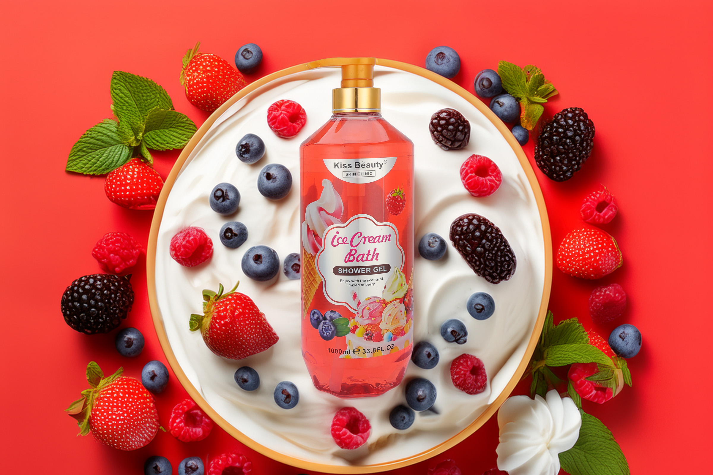 ice cream bath and shower gel