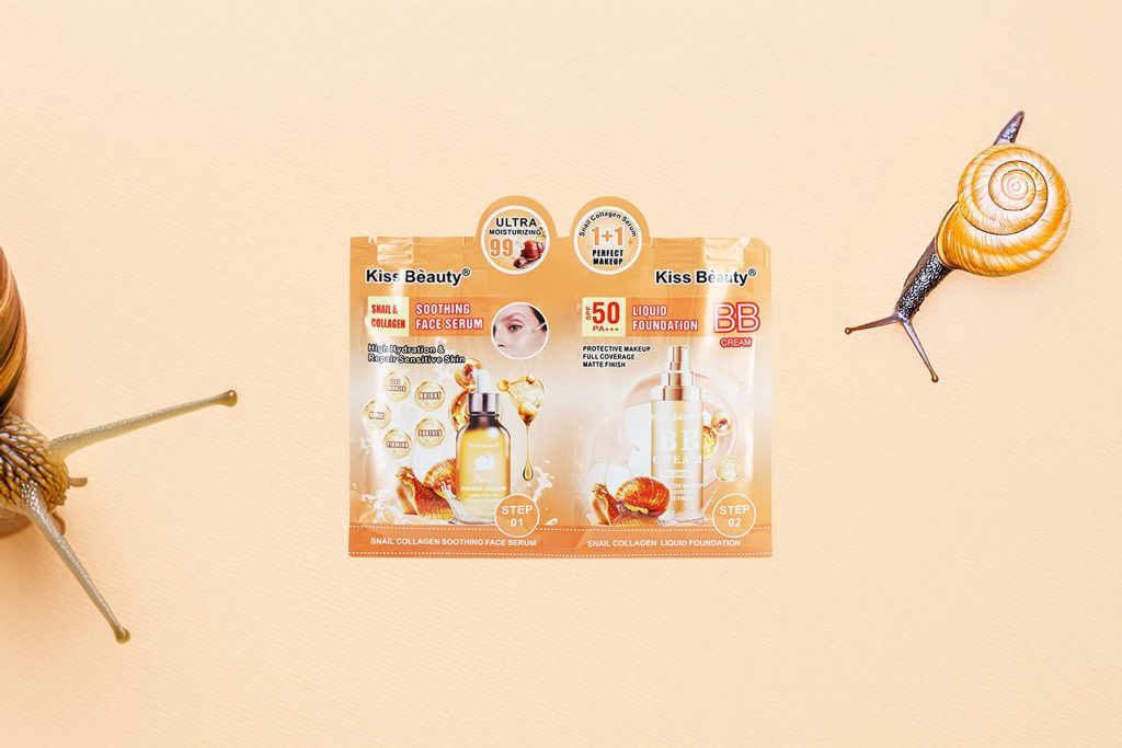 Kiss Bèauty’s Snail Collagen Soothing Face Serum & Liquid Foundation