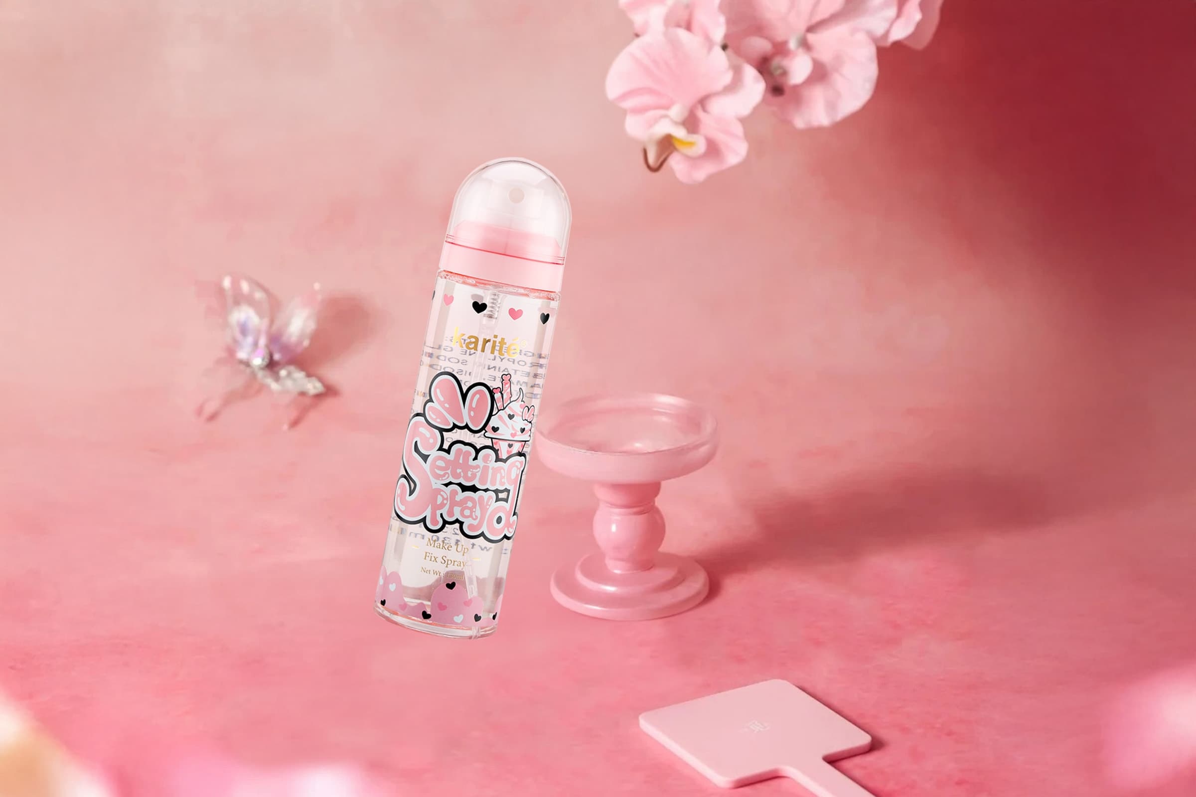 Karité Setting Spray keeps your style fresh all day