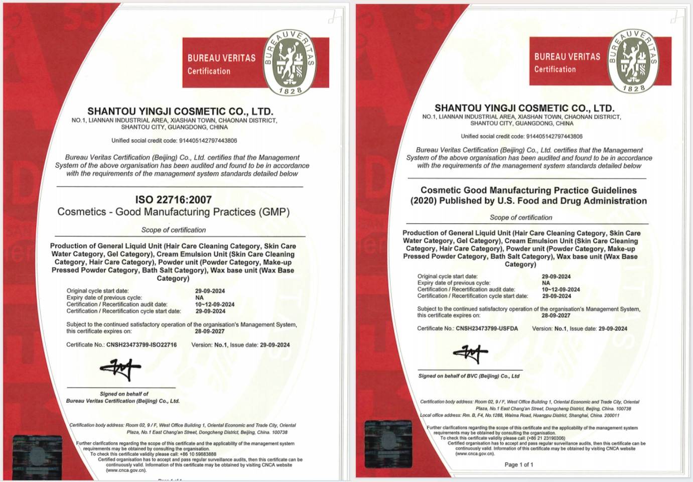 Certified global manufacturing with massive scale and proven international trust