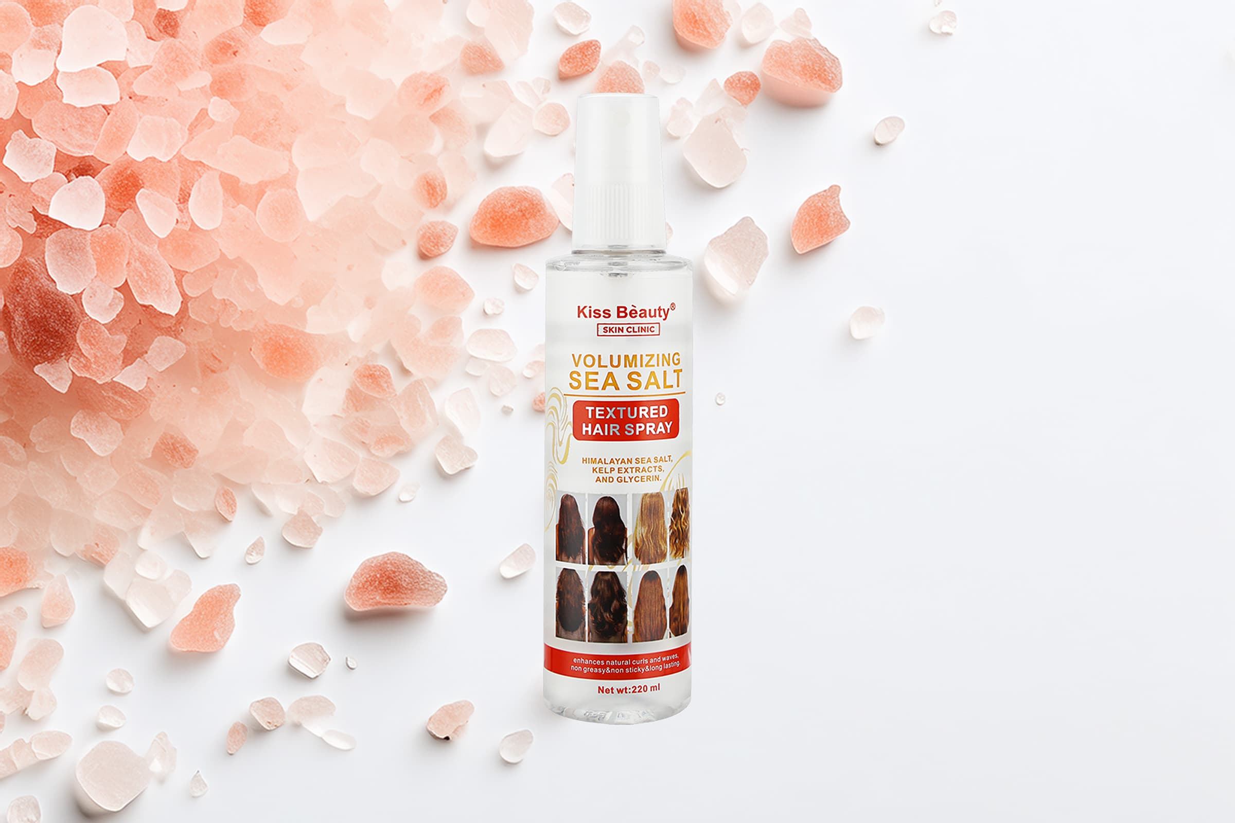 Volumizing Sea Salt Textured Hair Spray create a fluffy, natural look