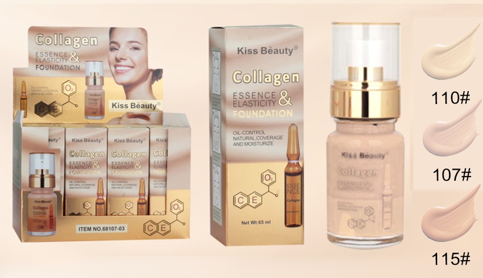 Lightweight peptide foundation with skincare and natural coverage