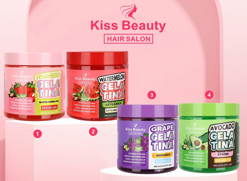 Strong 24-hour hold gel with clear finish and fruit scents