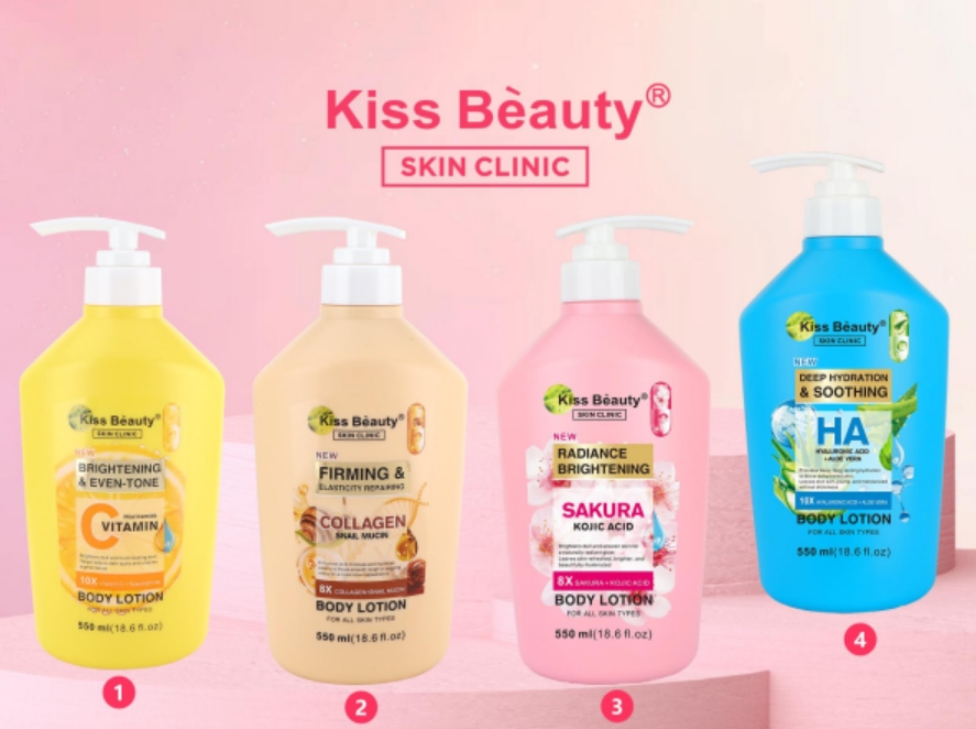 Vitamin C niacinamide lotion hydrates and evens body tone