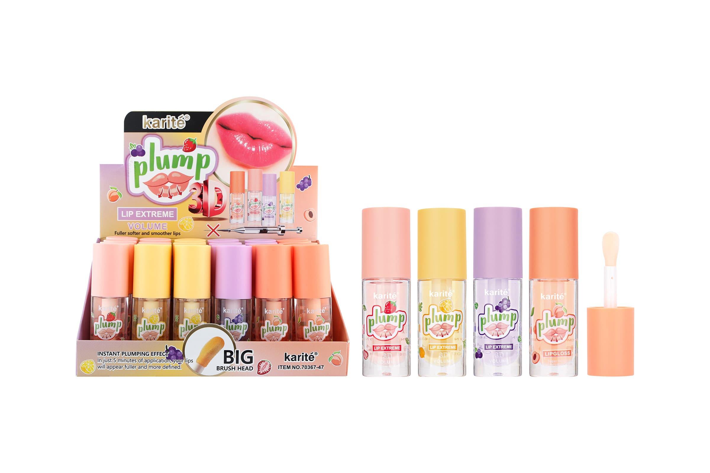 Plumping lip oil and aloe serum for hydrated lips