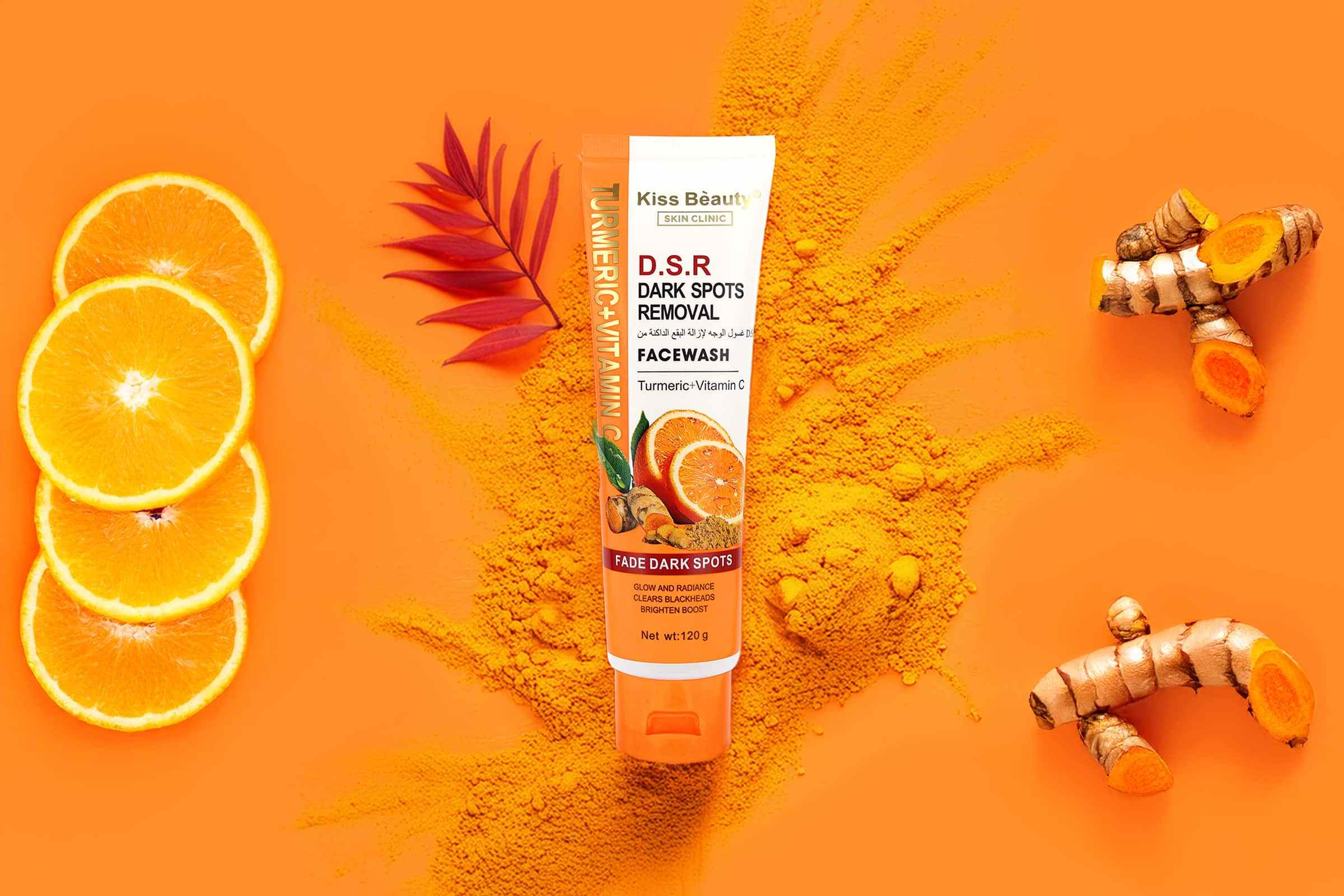 Turmeric Vitamin C face wash for brighter hydrated skin