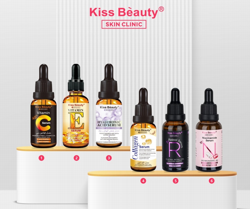 Vitamin C serum and sunscreen for enhanced daytime skin protection