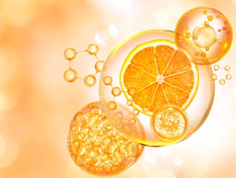 Vitamin C derivatives and delivery systems improve serum stability
